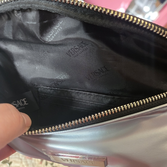 Versace Shiny Silver Belt Bag - Picture 6 of 7